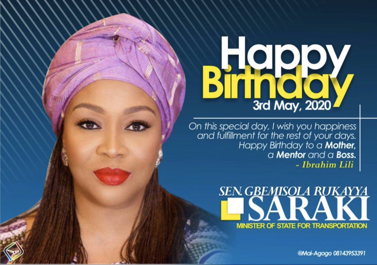 yusuf4sucess's tweet photo. @gbemisolasaraki @gbemisaraki You are one big blessing to this generation Ma. I pray God Almighty grant your heart desires and bless you with all you wish for & beyond. πaaminπ. Happy prosperous Birthday π Ma. LLNP now and always Hon. Min. π #GRSDAY https://t.co/W3Kain4tdQ