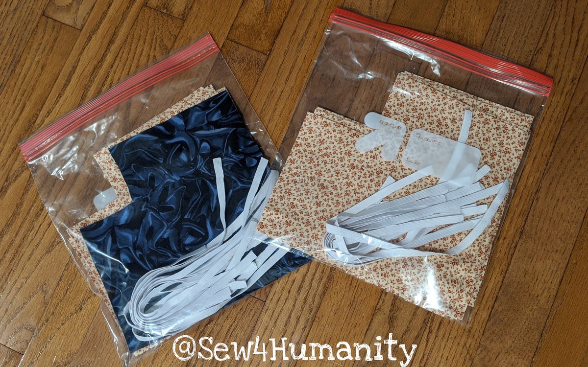 It starts with a simple kit. We provide #volunteers the #elastic and fabric. Each kit has enough to make 10 #homemade #masks. If you'd like to join us we could use more help #sewing. We have multiple #NOVA locations to pick up a kit today. #Sew4Humanity #Masks4Heroes #Covid_19