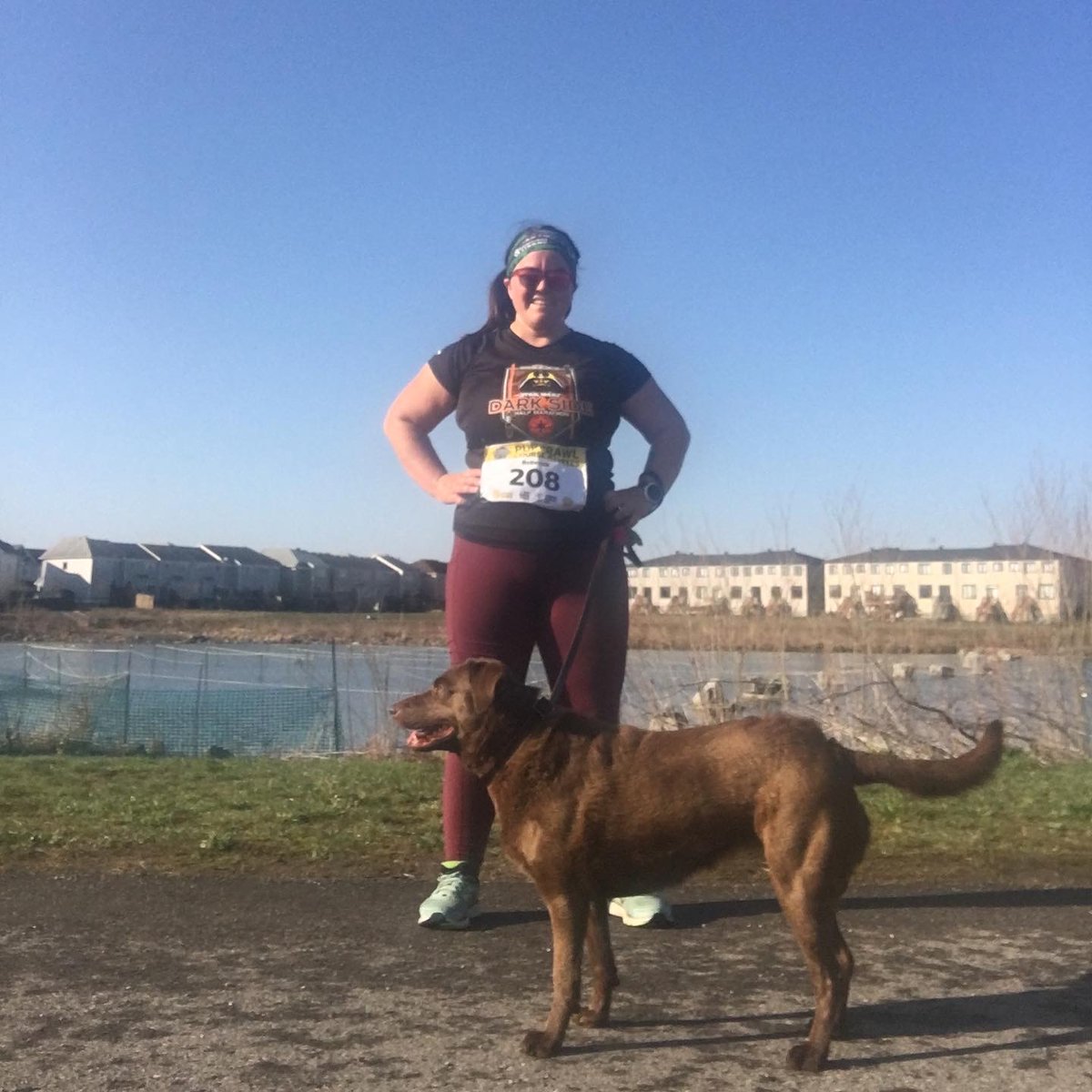 runskinner's tweet image. Macy and I completed the #CNIBPupCrawl this morning, a Virtual 5K race to support #CNIBGuideDogs and #FutureGuideDogs! We had a lot of fun running this together. Check out @CNIB for the info to register (it goes all month)!
