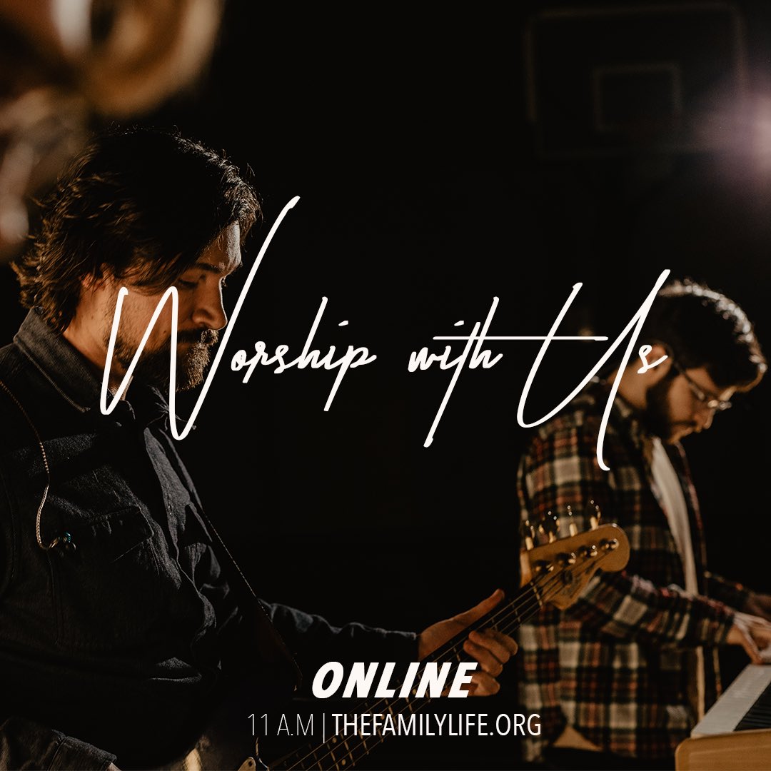 FamilyLifeBtown's tweet photo. Join us online @ https://t.co/YOv6LlffJX or on our Facebook page! 
Share the service w/ those you love or tag them in the comments! https://t.co/Nff24p0GY2