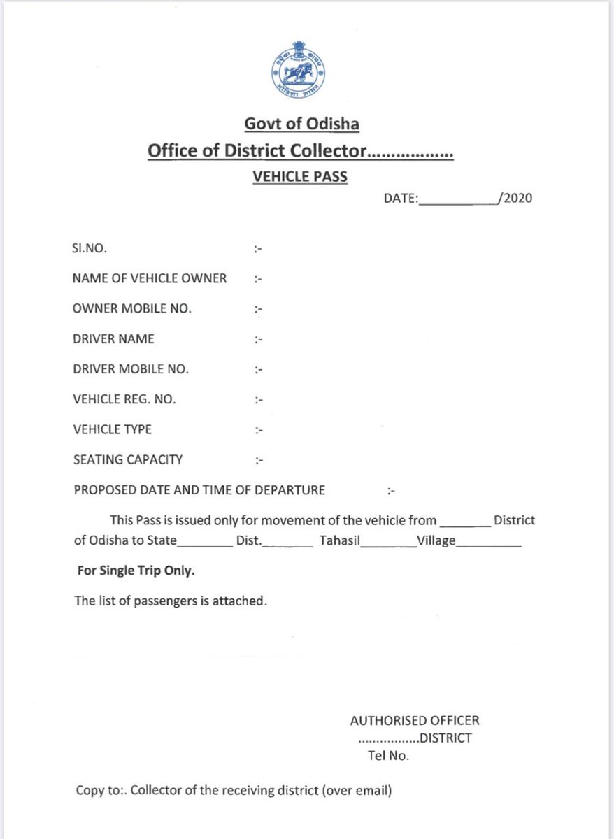 Home Department has delegated the powers and simplified the procedure for issue of interstate pass for stranded persons. They may apply to Sub Collector/Tahasildar/DCP <a href="/CMO_Odisha/">CMO Odisha</a> <a href="/SecyChief/">ChiefSecyOdisha</a>