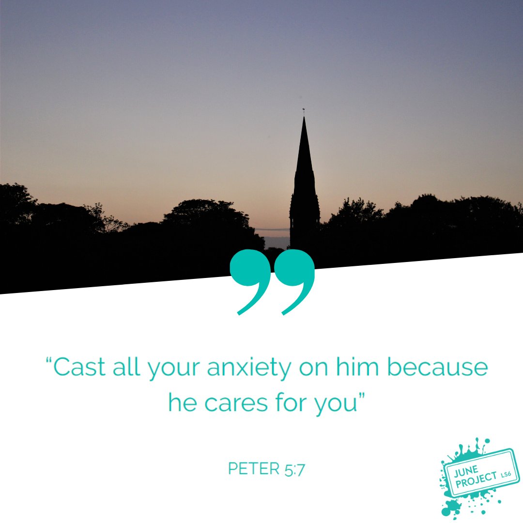 juneprojectLS6's tweet image. Haven't we got such a great God? 
Life at the moment can be full of worries and confusion. 
It's such a relief to know that we have a God that cares for us and has offered to take our anxieties from us. Next time you're praying just give them all to him! #jp2020 #ls6 #jpfam