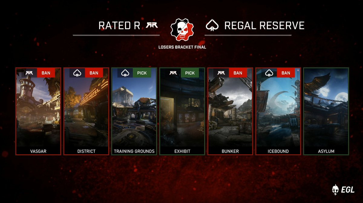 Regal Reserve vs Rated R

Only one team can go through to the Grand Finals, the other will be leaving with 3rd place!

Who will we see in the Grand Finals?

🔵 <a href="/TeamRated_R/">Rated R Esports</a>
🔴 #RegalReserve

Watch it live -

📺 live.gearsofwar.com

@EsportsGears #GearsEsports #Gears5
