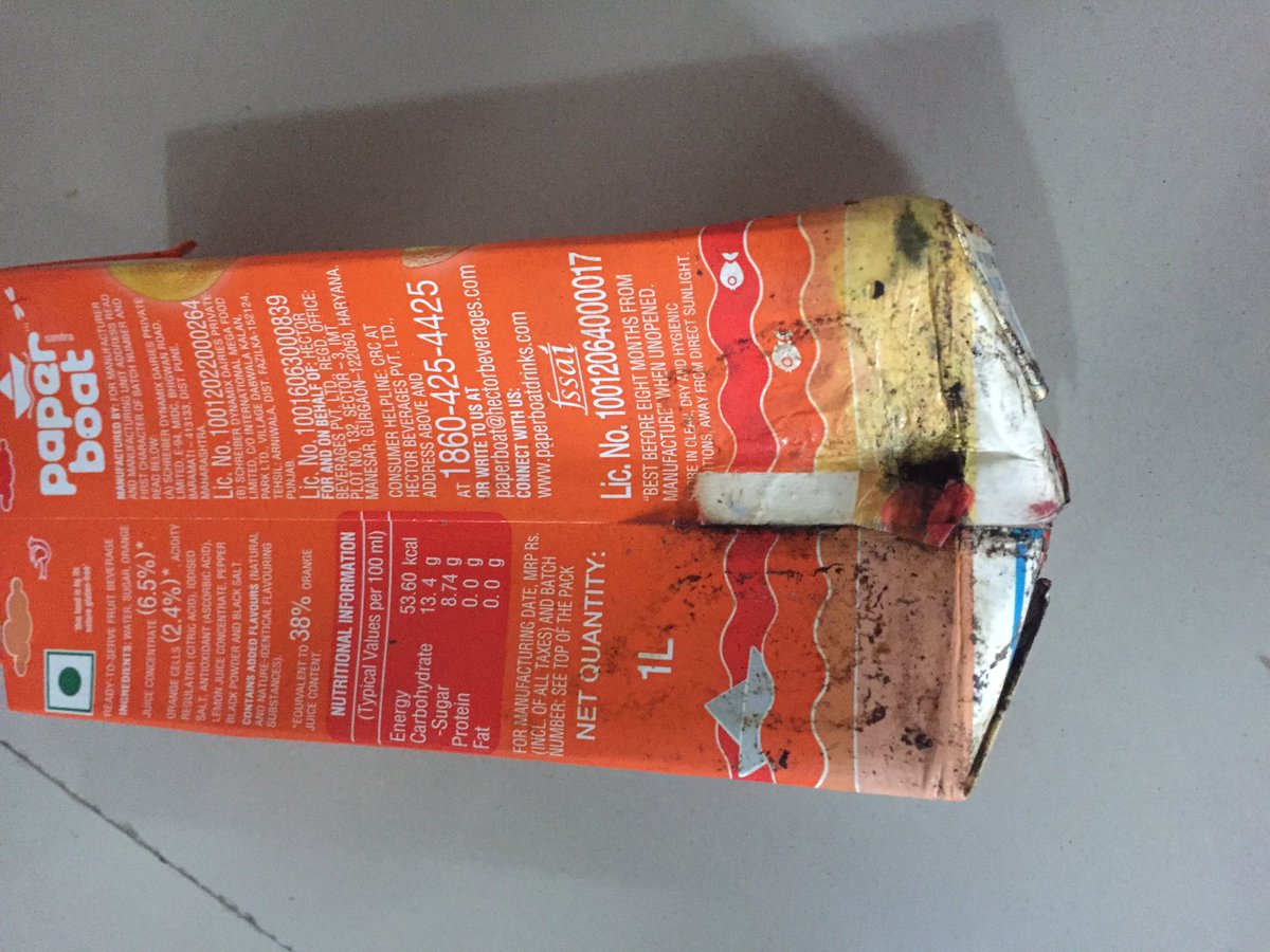 AkrurBarua's tweet photo. .@Grofers I appreciate what u guys have been doing in the lockdown but  disappointed with the last order which had leaking milk tetrapaks and juice. https://t.co/4knlGyIeGa