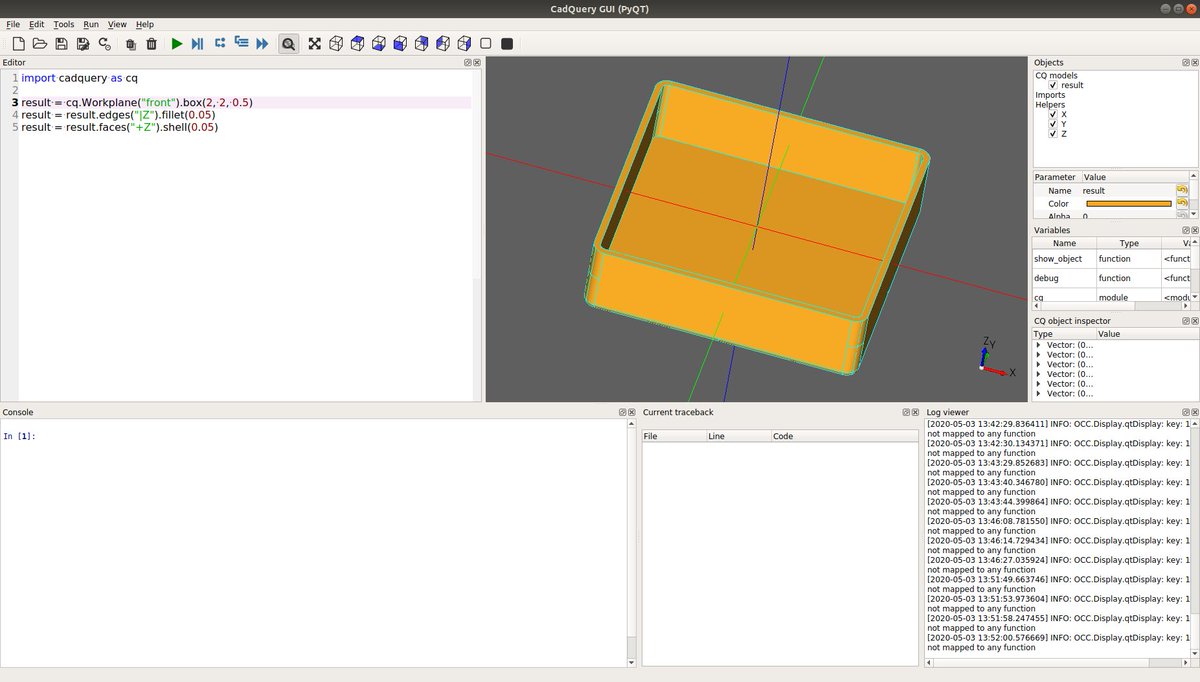 embedded_iot's tweet image. Hmmm. Liking this a lot #CadQuery