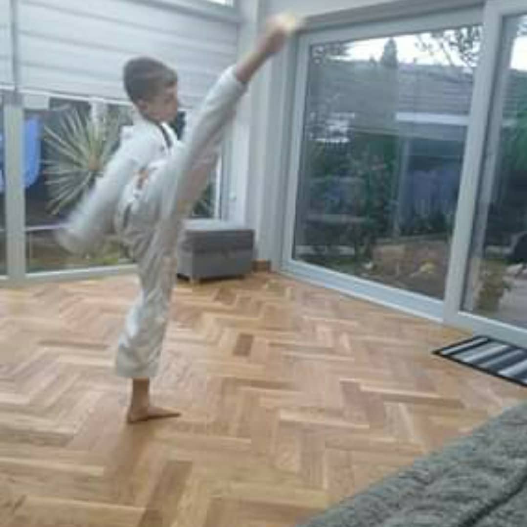 JoeTaekwondo's tweet photo. Master Joe Taekwondo Ireland participating in last night's online training coming from the USA #armor2020 #taekwondo #masterjoe #kickcorona https://t.co/uIWKvslvZL