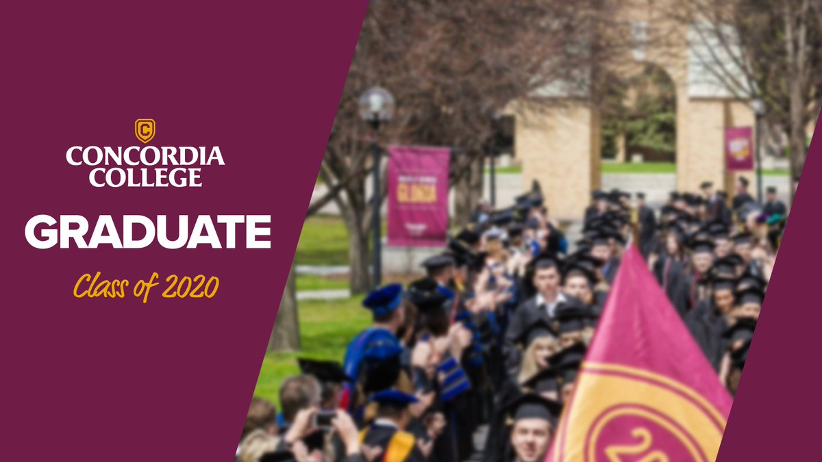 Congratulations to our graduating seniors! 🎓

All are invited to join the virtual #Commencement Celebration via UStream at 2:30 p.m. TODAY. 

Access the UStream page directly at video.ibm.com/channel/concor…

Or, via ConcordiaCollege.edu/2020