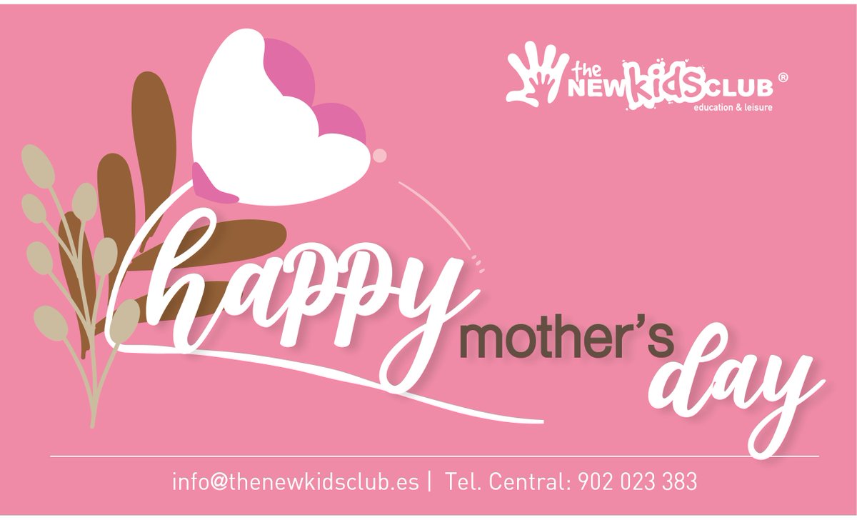 TheNewKidsClub's tweet photo. Desde THE NEW KIDS CLUB deseamos a todas las madres ¡feliz día! https://t.co/aaAhqLpbWQ
#tnkcmethod #EnglishTNKC #TheNewKidsCLub #educationandleisure https://t.co/UclU8txQx6