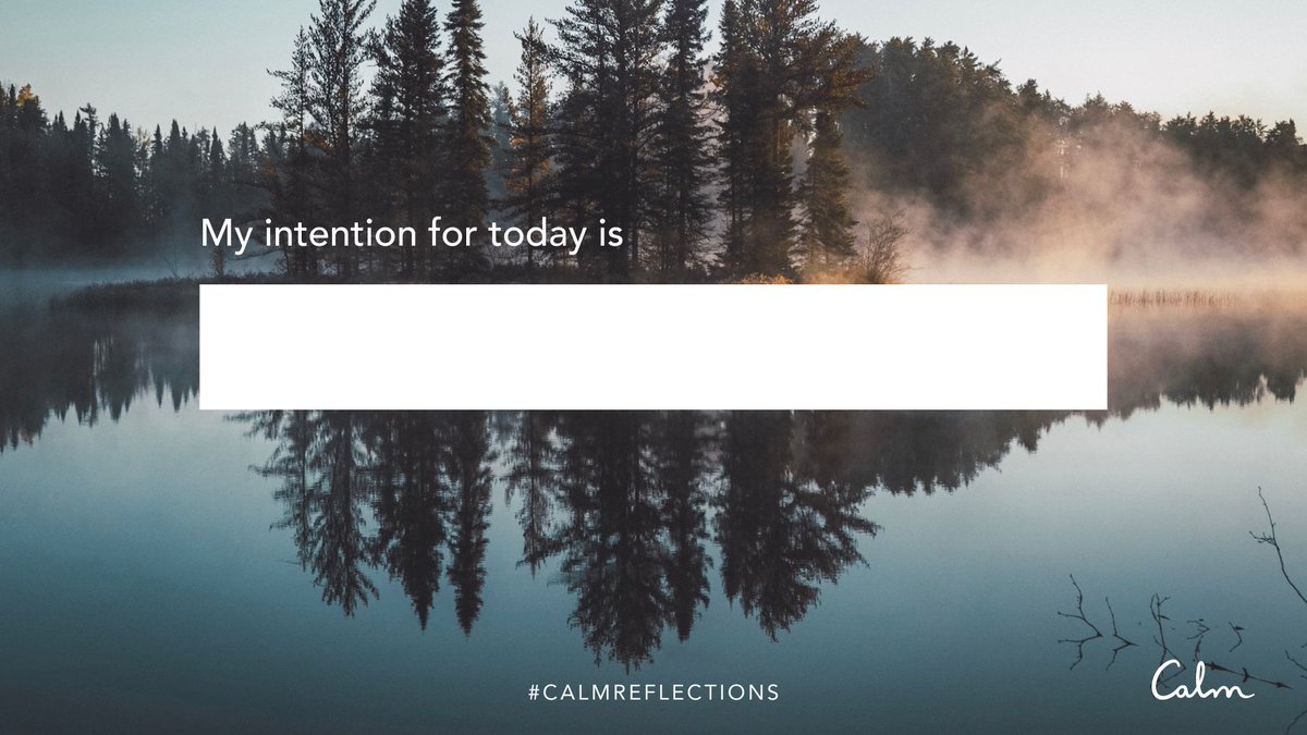 calm's tweet photo. 💙 Take a moment to think about your hopes for this day. #CalmReflections https://t.co/kT9UnKAnQI