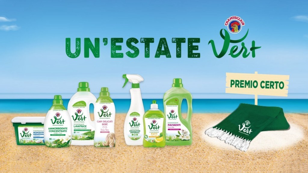 ScontrinoFelice's tweet photo. "Un' #Estate Vert": acquista #Chanteclair Vert e ricevi il telo #mare come #premio certo → https://t.co/gbvIrMRtbe https://t.co/d9SAmb2bCN