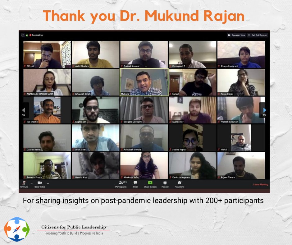 CPLFellows's tweet photo. “What is critical is honesty &amp; transparency in critical times, there is no point in trying to suggest a future that is brighter than actually will be,because people will be caught unaware or taken by surprise”

Thank you Dr.@Mukund_Rajan for your time!

#CPLindia #OpenSessions https://t.co/4HbySuweKP