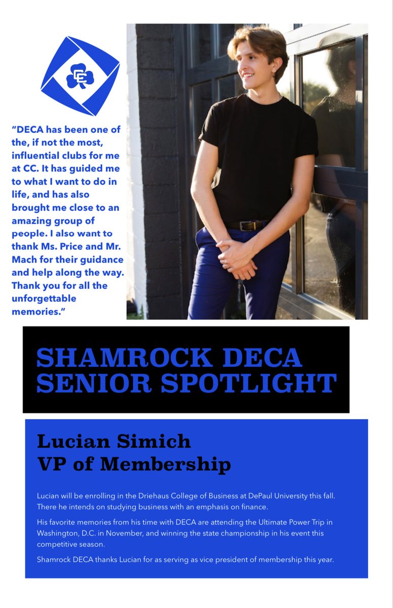 Detroit Catholic Central DECA tweet media