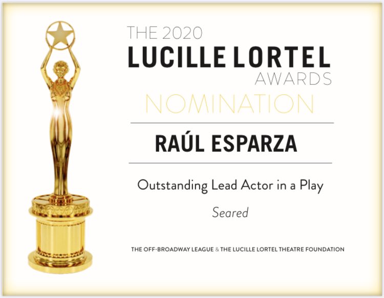 I’m so honored to be nominated! Superstar part, superstar cast, superstar play. Everyone can watch on LortelAwards.org tonight at 7pm  #LortelAwards