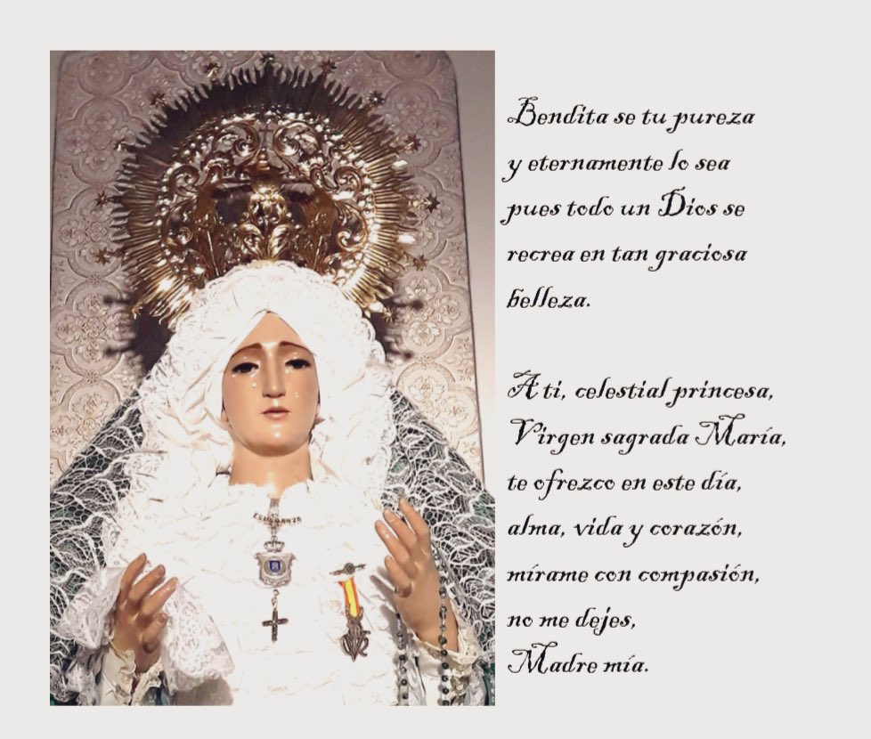 DoctrinosAlcala's tweet photo. Hoy día de la Madre, nos acordamos de ti, oh Virgen de la Esperanza para que ruegues por todos nosotros https://t.co/bv3EWRr0Fz