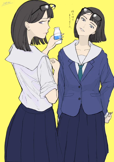 姉に髪を切ってもらって満更でもない金森さやか
#eizouken 