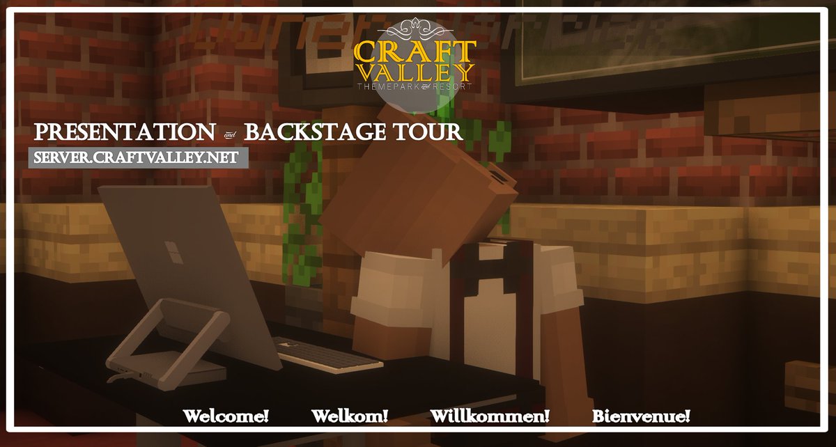 CraftValleyEN's tweet photo. -------§- CraftValley 🔔 -§--------
🇬🇧 Today it's presentation time! This evening we host the 4th edition of our presentation. You don't want to miss this! This presentation starts at around 8PM CEST at /warp presentation. 1/2 https://t.co/taGFVipNHp