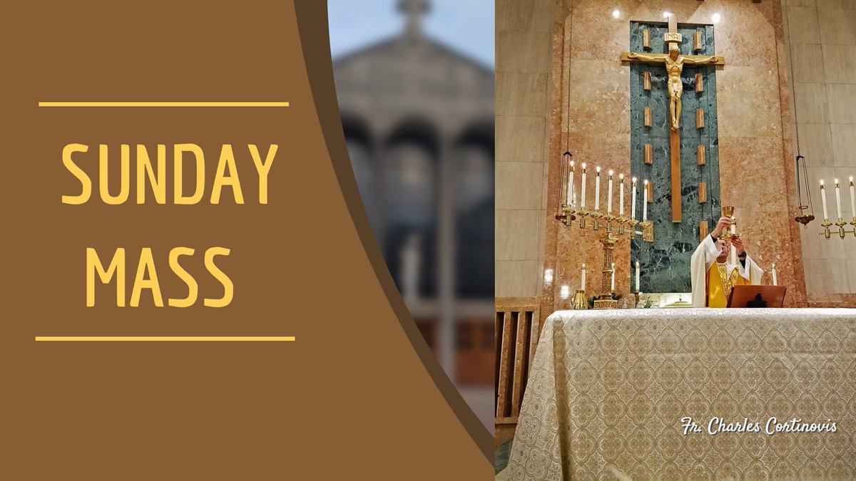 Join us for a Livestream Mass on Sundays. Please subscribe to Fr. Charles Cortinovis You Tube channel to receive notifications. Please follow the link youtube.com/channel/UCp_k9…

#SundayService #CatholicChurch #Prayer