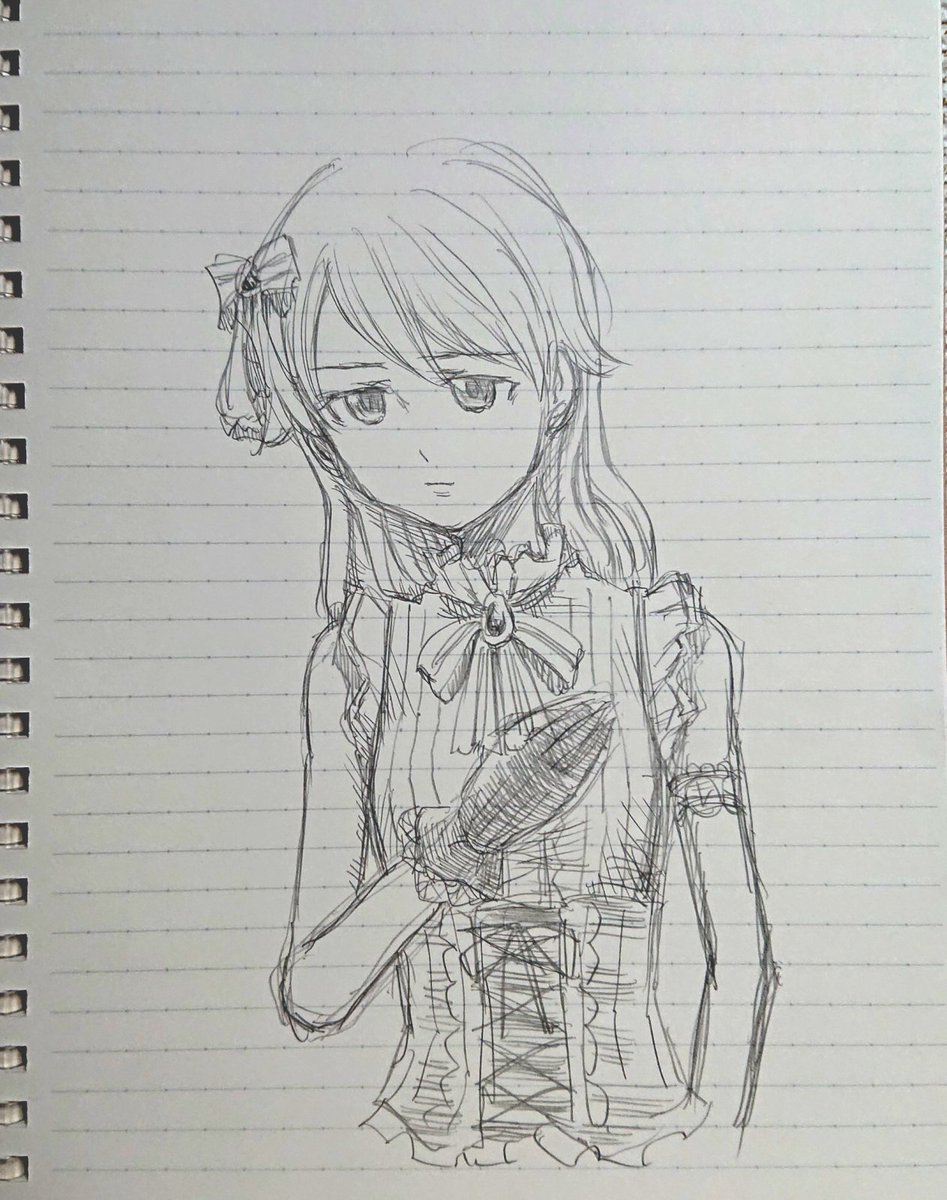 さいきんノートにたくさんお絵描きしています。あまりにアナ絵を描いてなかったので修行です。 