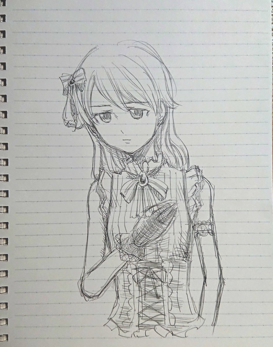 さいきんノートにたくさんお絵描きしています。あまりにアナ絵を描いてなかったので修行です。 