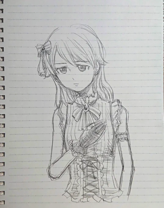 さいきんノートにたくさんお絵描きしています。あまりにアナ絵を描いてなかったので修行です。 