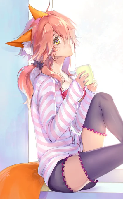 【Fate】玉藻ちゃん
夜は涼しいですね
#玉藻の前
#Fate 