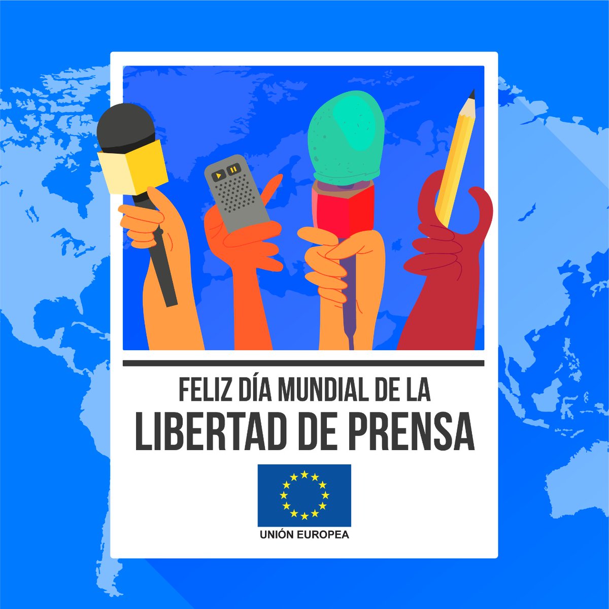 "La libertad de prensa es un derecho, no sólo de los profesionales de estos medios, sino de todos y cada uno de nosotros" Declaración del Alto Representante de la Unión Europea, Josep Borrell 👉 bit.ly/35pz445
#DiaDeLaLibertadDePrensa 
#WorldPressFreedomDay
