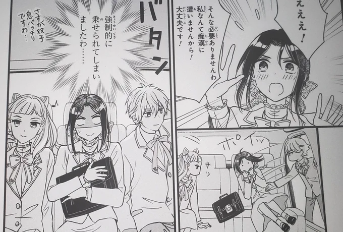 第3話‐3の私の推し頁
双子の連携素敵
反対側から降りられなくしてる沙羅ちゃん可愛い
双樹君美し… 顔面の黄金比率最高値
立派なお家を前にして「拝観料」
面白すぎる 