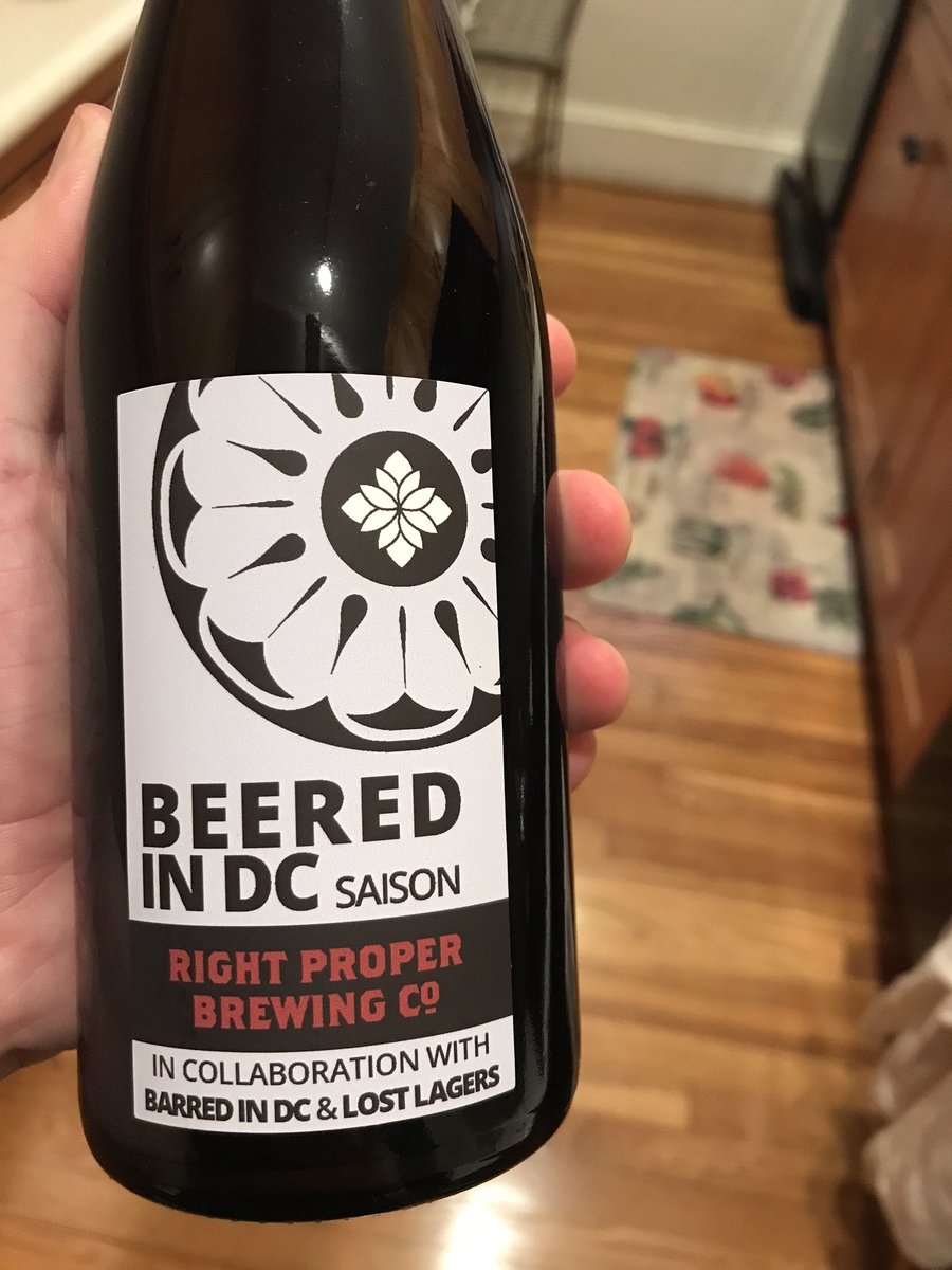 WRyanMcCann's tweet photo. Picked up this bad boy at the Dupont Farmers market @barredindc @RightProperBeer #ByDCforDC https://t.co/zEVgrxikEN