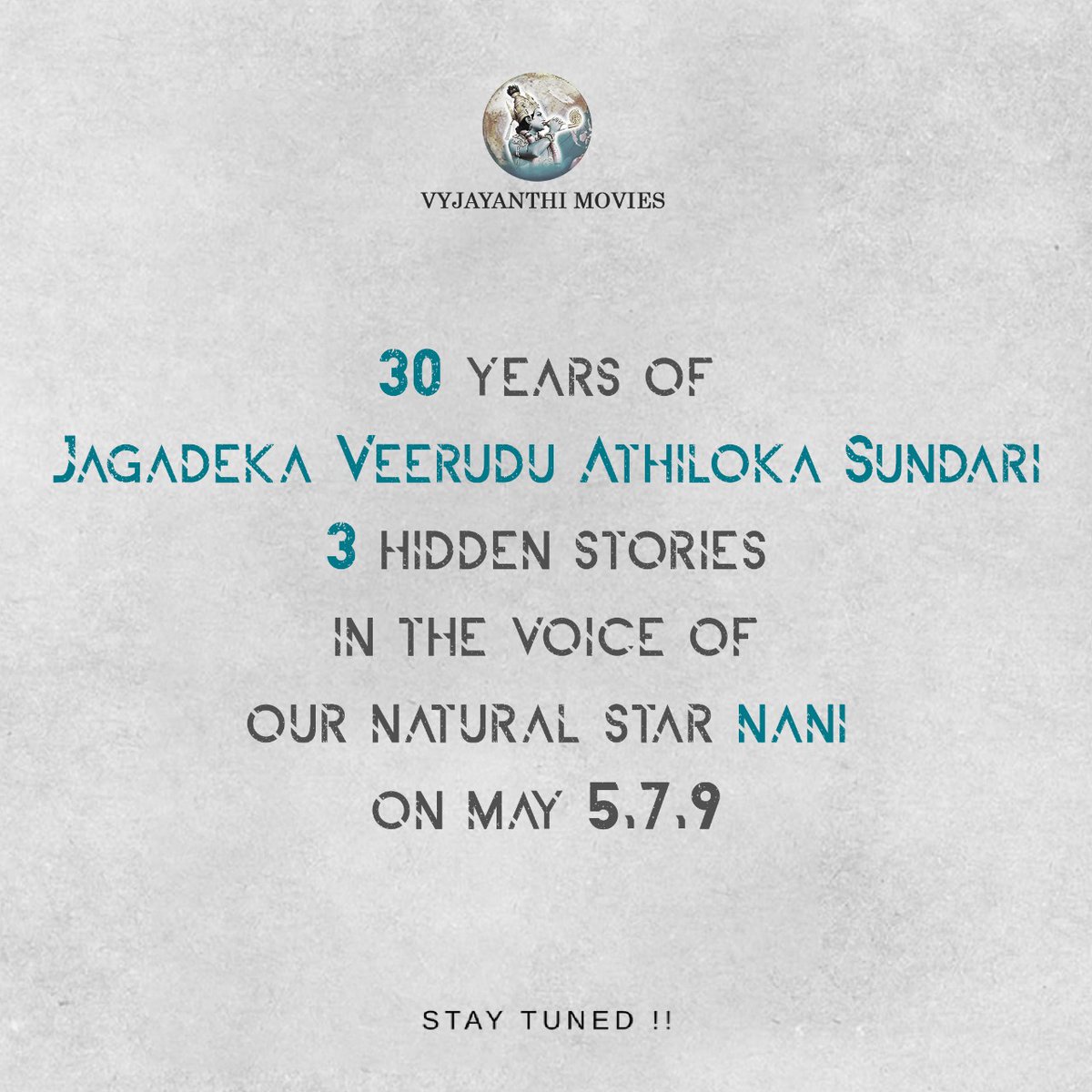NameisTharunTej's tweet photo. @NameisNani  is Coming to Enjoy us with his Voice 🙌🙌... Waiting for To see u in Bigscreen❤️..Kanni Ne voice chalu Anna eppudu Enjoy cheyadaniki 🥰🥰🥰 
 @NameisNani.
#VintageVyjayanthi 
@KChiruTweets @Ragavendraraoba  #VTheMovie 
#30YearsofJVAS https://t.co/0kuTE2aunj