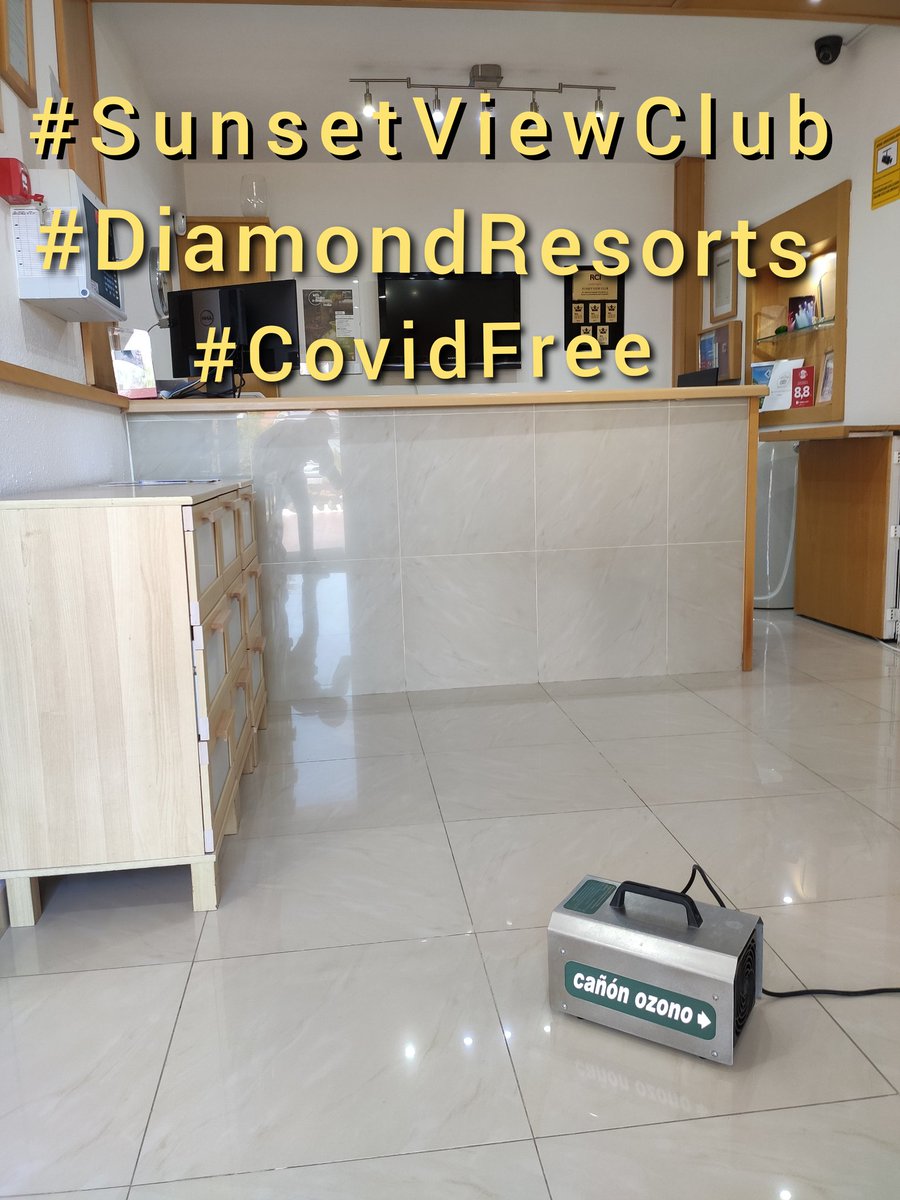 At #SunsetViewClub we are putting every effort into creating a #covidfree environment for our members and guests #DiamondResorts #safewithdiamondresorts  #Eligetenerife #Canarias #Tenerife #Islascanarias @Rtccsvc_luisa @juanmaintenance @Lidia_SVC @Hamidreception