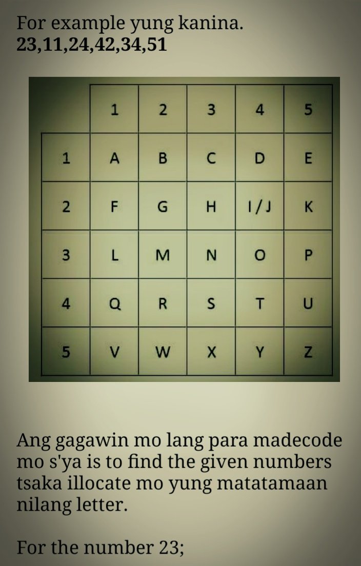 AndCiphers's tweet photo. Learn Polybius Square 
 
5x5#5-3;4-3;1-3;4-5;2-1;4-2;5-4;3-4;3-4;1-4;5-4;1-1;2-4;5-1;
---------------------------------------------

https://t.co/c6szrVih9n

#cryptography #cipher #code #Encryption https://t.co/WFIYjXD2VI