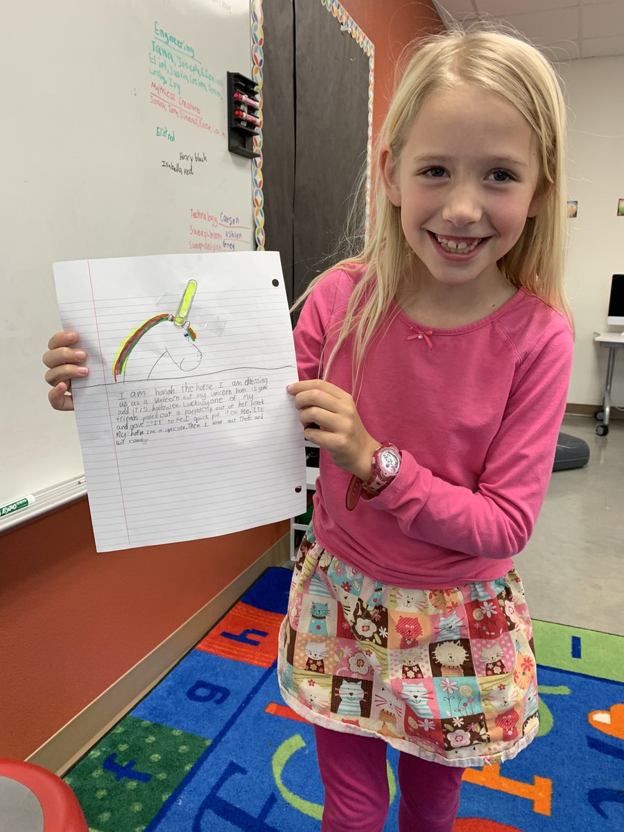 ClancyLisko's tweet photo. What creative writing projects have your students been completing during distance learning? Here’s one we did called “Not a Paperclip”! If your student wants more, check out “Its Birthday Party” on the ELA option sent out two weeks ago. #iamdsisd #sycamoreyr3 #RiSEtogether2019 https://t.co/Y1bCBRbngp