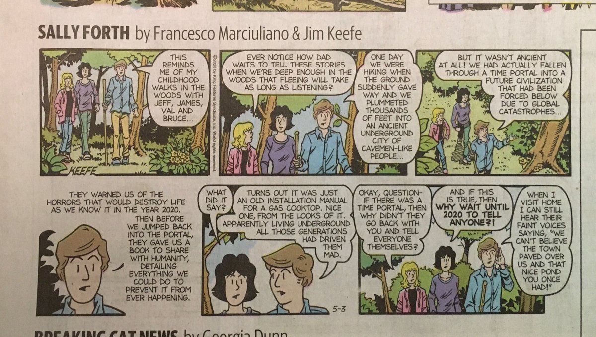 strvngrtst's tweet photo. New favorite past-time: trying to figure out who are the 80’s  #popculture references that kept Ted company on his childhood adventures, cerebral or otherwise- you can never really tell.... 😄 #SallyForth #FrancescoMarciuliano #JimKeefe https://t.co/g1leLrsliU