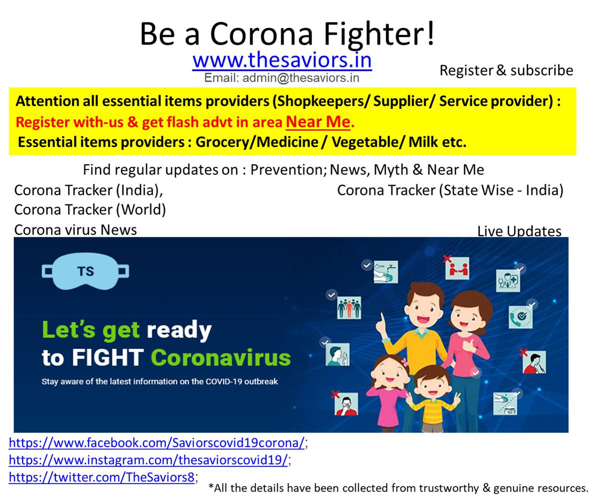 SureshNakhua's tweet photo. Very interesting site https://t.co/is5XQj4Nem

Users can order online order from nearest groceries,veggies and pharmacy stores via this website.

NGOs can register themselves and the most needy ppl can get the actual help maintaining social distancing &amp; by staying home. https://t.co/3oMd6Ilcc0