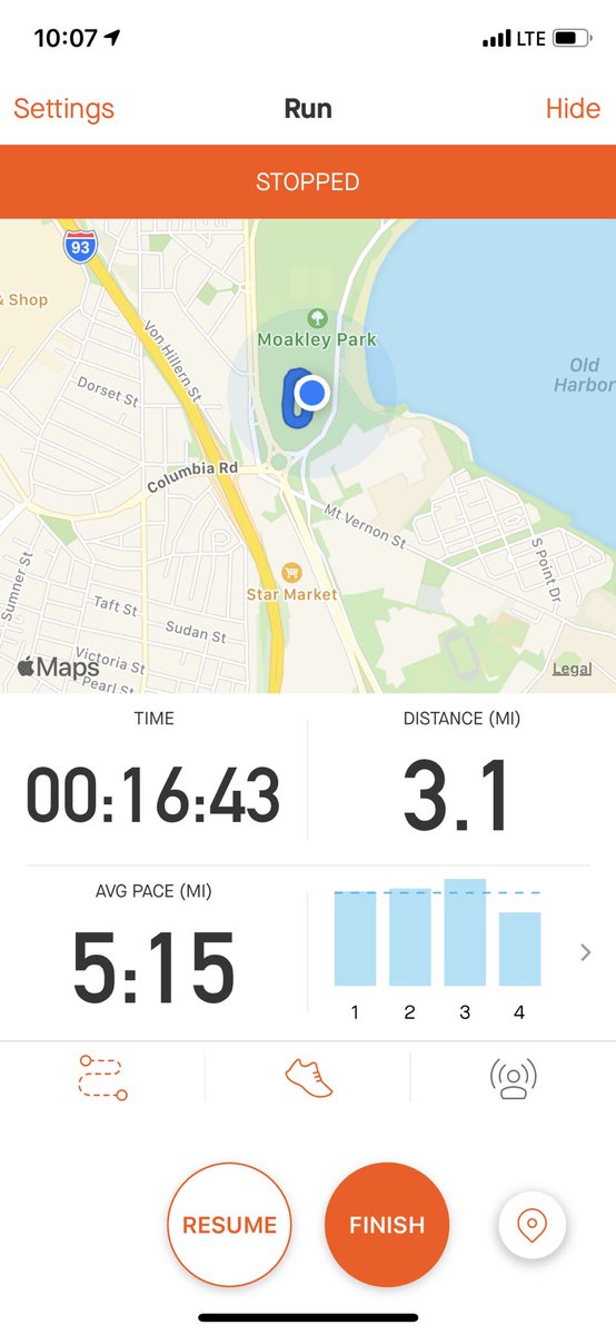EricMendoza84's tweet image. Ran the @BCHigh Virtual 5K to support my students during this time. First hard effort in 2 months - pretty happy with the results. 

#EagleChallenge5k #socialdistancerun