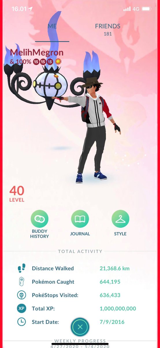 MelihMegron's tweet photo. ✨ 1.000.000.000 XP ✨

With that being done my main focus from now on will be collecting 100% IV and meta relevant Pokemon. 💪

My XP grind is over for now. 🙏 https://t.co/1syQoEx8vN
