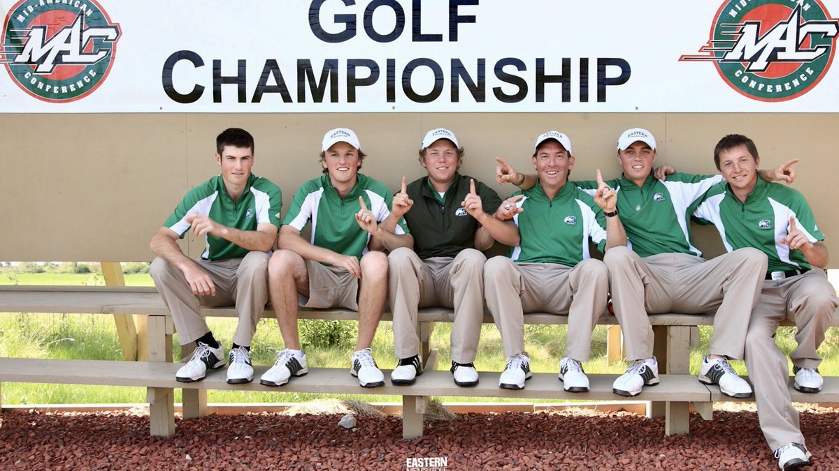 EMU_Golf's tweet photo. Today would've been the Final round of the MAC Championship, where we would've been in search of our 4th title in 14 years. Today, we're thinking about those great championship moments. @EMUAthletics @MACSports #ChampionsBuiltHere https://t.co/VOkRLbPCdP