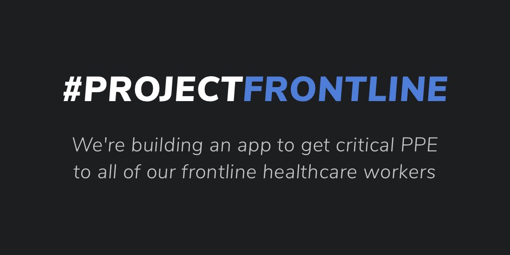 MadPandaHQ's tweet image. We’re building an app to get critical PPE to all of our frontline doctors, nurses and anyone else who is keeping our country going. #projectfrontline 💙 (1/4)