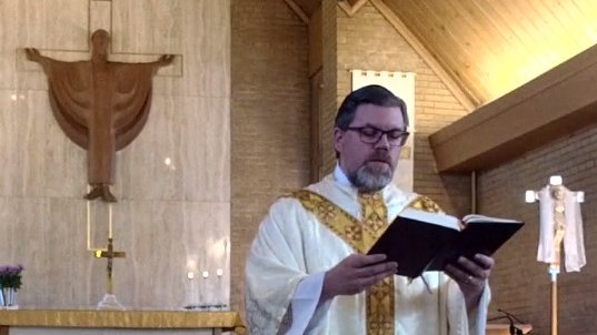 DALambertUSA's tweet image. Watching the livestream of @AoC_Lutheran's Divine Service with @mewl712 on the Fourth Sunday of Easter. #Easter2020