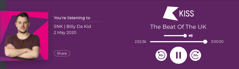Big Love to @billydakiduk
 for playing my new track 'U' on Saturday Night Kiss. YES LAD!!!!🙌❤️#MRK #U #Billydakid #kissfm #SNK                                   

listen.kissfmuk.com/5332675?t=2h53…