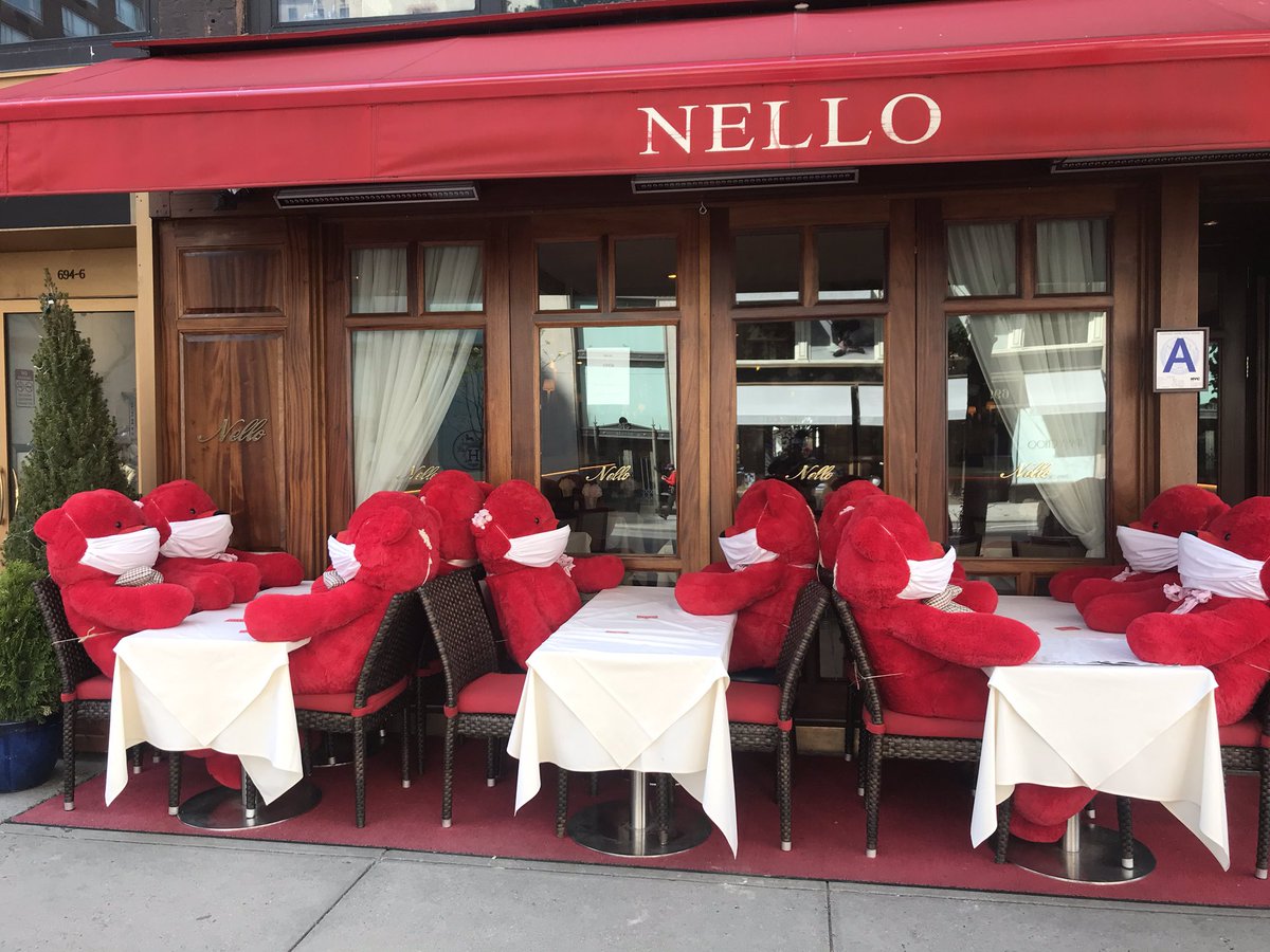 ensembleetal's tweet photo. If you are a big red teddy bear, Nello is open for business. https://t.co/s5TWhSLNMV