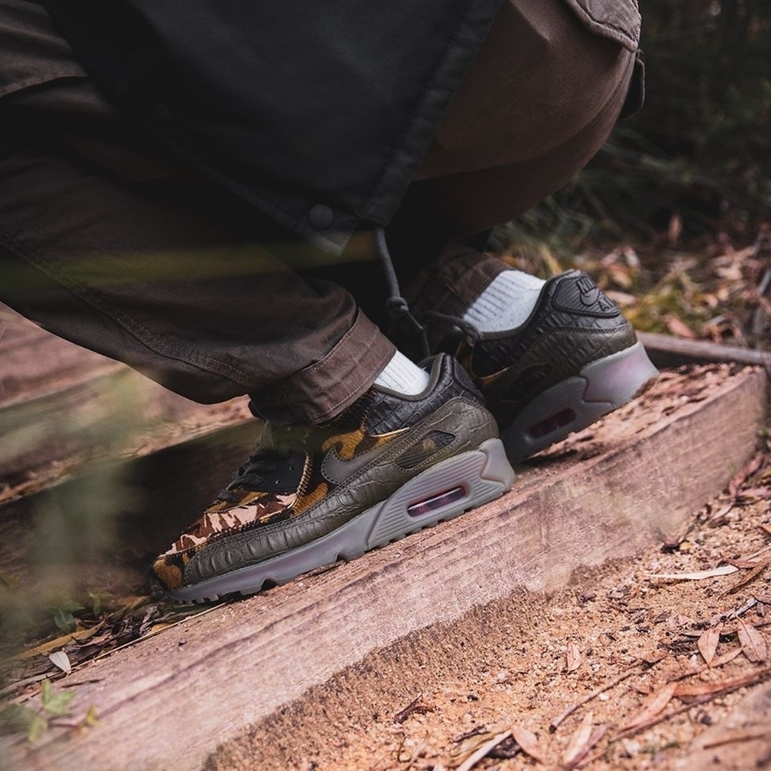 Footpatrol London on Twitter: "WMNS Nike Air Max 90 'Croc Camo' | online, sizes range from UK4.5 - UK8, priced £120. | Shop now: https://t.co/HvHqnbcNSA #Nike #AirMax #NikeAirMax #AM90 /