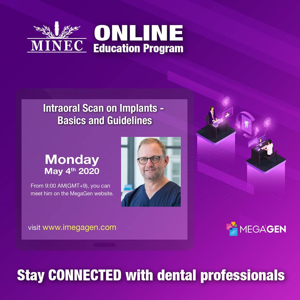 MegaGen_Benelux's tweet photo. Dr. Markus Engelschalk will lecture Monday, May 4th at 10:00AM (Amsterdam Time),; Intraoral Scan on Implants - Basics and Guidelines

https://t.co/0KbnpFACxt

Stay connected with dental professionals.
#MegaGenWebinar #Webinar #STAYHOMEWEBINAR #MegaGenNeverStops https://t.co/D0QN6yrFt8