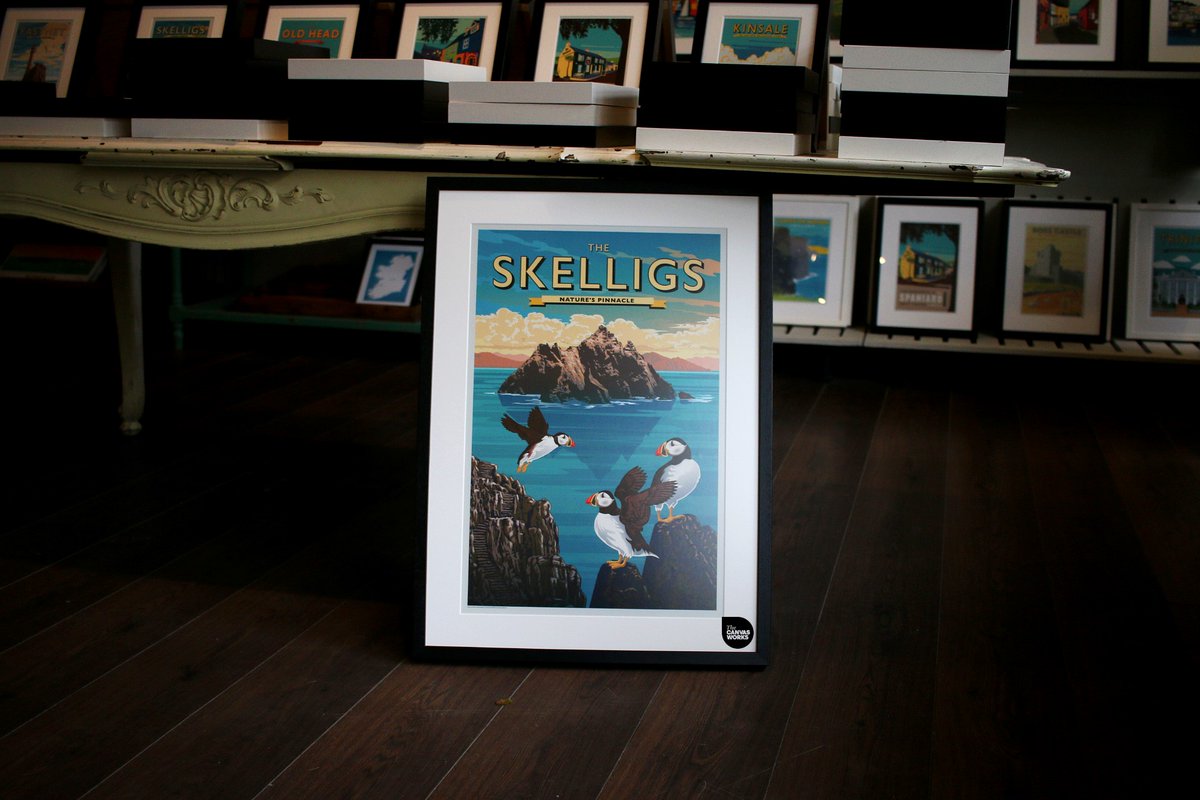 #Whenwetravelagain we're heading to the #Skelligs along the #WildAtlanticWay and remember, if you can't get there yourself, there's always our lovely #vintage style travel posters.  A perfect #lockdown gift or treat to inpire future travel plans! We're OPEN and shipping.