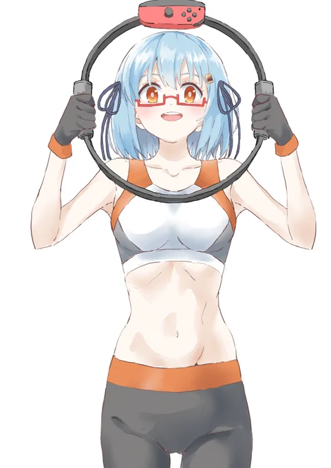 書けた。リングフィットストイックハンバーガーちゃんが…… 