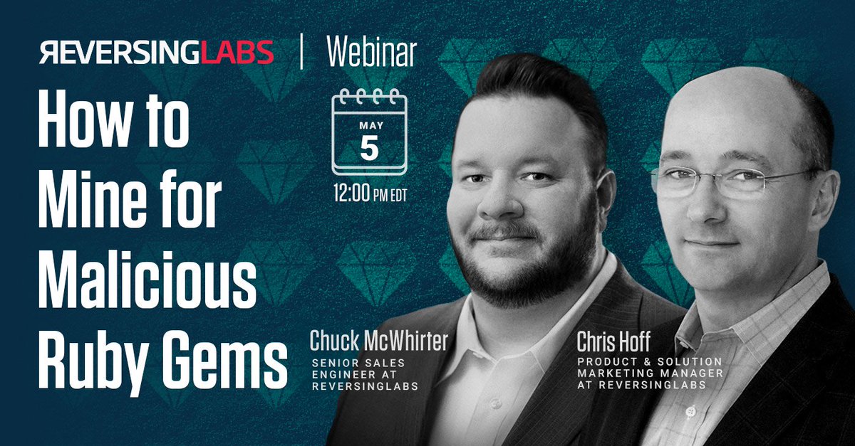 ReversingLabs's tweet image. #Webinar alert! Interested in finding out How to protect your open source libraries? Join our new webinar and learn: hubs.ly/H0q0mGp0

#ReversingLabsResearch #TitaniumPlatform #Explainable #ThreatIntelligence #SDLC