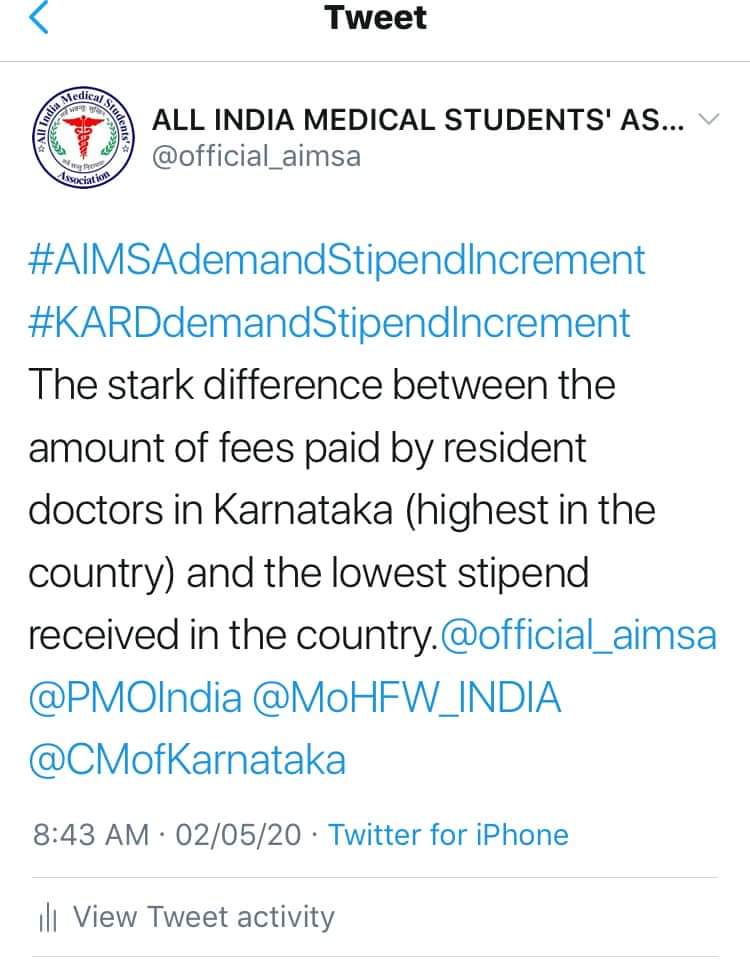 Rashwinpinto's tweet photo. #karnatakastipendhike
@bsybjp @cmofkarnataka @mla_sudhakar
@DrKSudhakar4 @drashwathcn @PMOIndia @narendramodi @karnatakarda @siddaramaiah @hd_kumaraswamy
@ndtv
@zeenews
@DD news
@starnews 
@aajTak https://t.co/9N5cxC7cuc