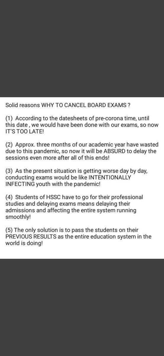 CallExams's tweet photo. #CallOffBoardExams https://t.co/GMTJ8DNnXN