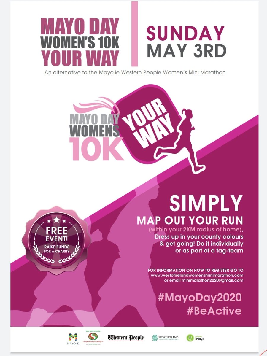 rickholmes642's tweet photo. Well done all the physios &amp; everyone involved yesterday for Mayo Physios fight Covid 19 @ailsshaw great fundraising > €56500. keep up the great work #FrontLineHeroes #MayoDay #getmayomoving @saoltagroup @drpadraig. Today we did our mini mini marathon at #StayHome https://t.co/btWbx0NjNt