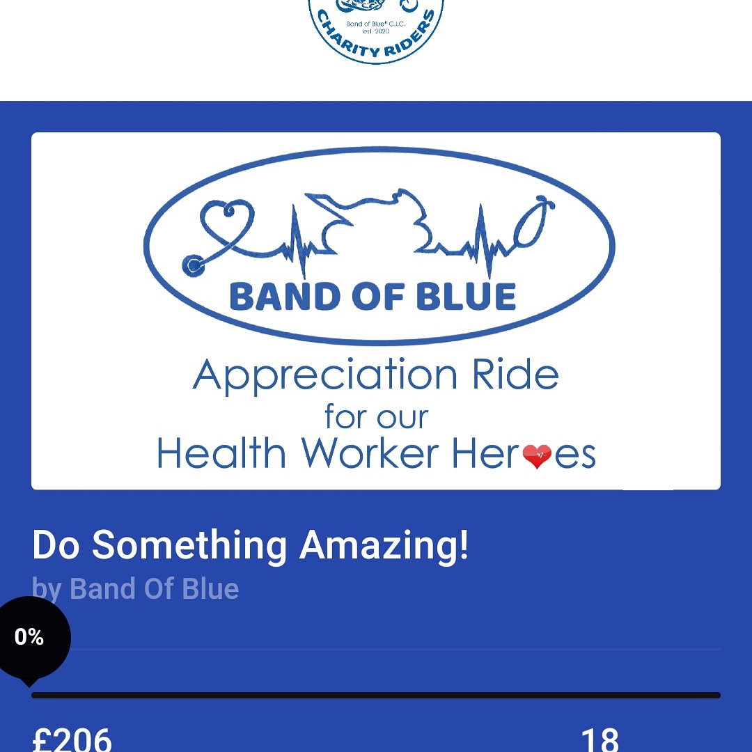 BandOfBlueRide's tweet photo. Just hit the £200 mark... Well done guys let's keep this up. https://t.co/HkUxKGtH70